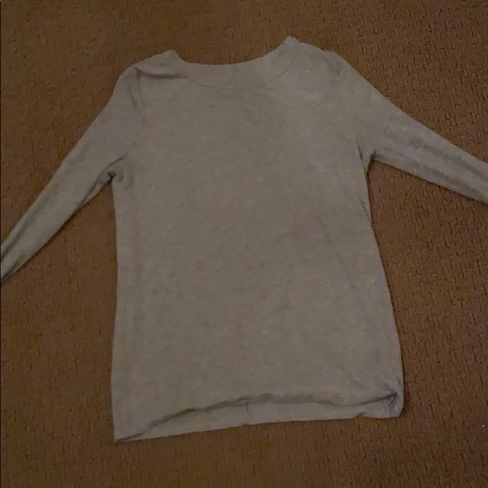 Grey long sleeve shirt